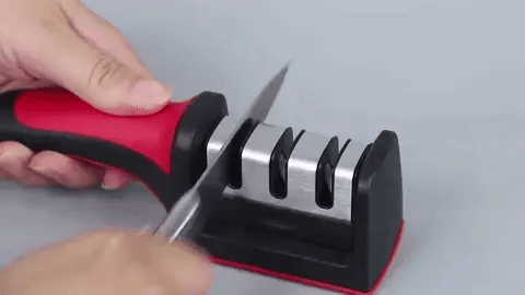 Afilador Manual 3 en 1 para Cuchillos y Tijeras – Afilado Profesional y Preciso