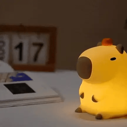 Lampara Nocturna De Capibara Carpincho Veladora De Goma