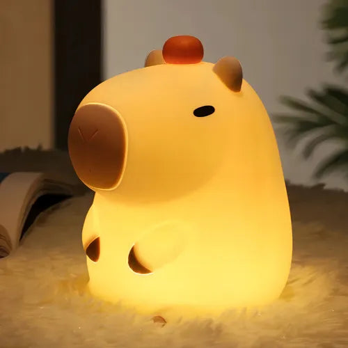 Lampara Nocturna De Capibara Carpincho Veladora De Goma