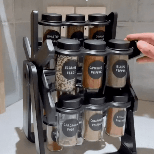 Especiero giratorio 18 frascos vidrio