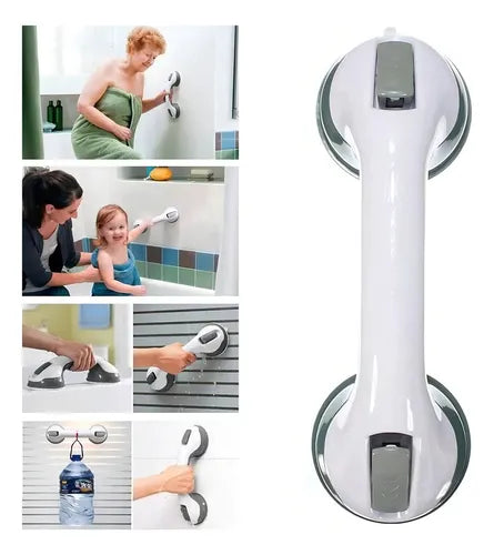 Agarradera de seguridad para ducha ventosa blanca soporte hasta 100kg