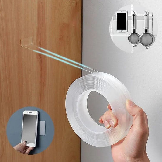 Cinta de Doble Faz Transparente de 5m