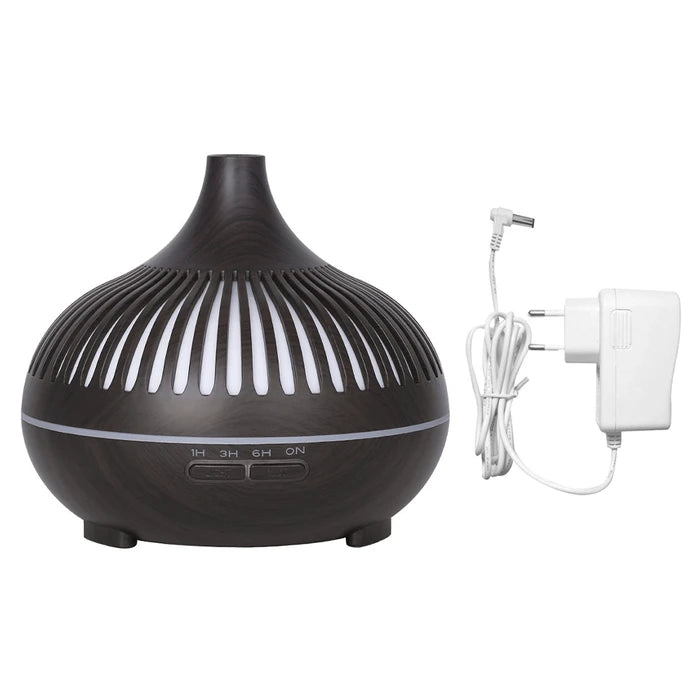 Kit Difusor de Aromas Humidificador 550ml LED + 12 Aceites Esenciales
