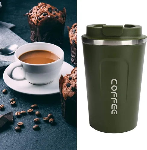 Vaso Termico Mug Coffee 510ml Verde Azul Rosado y Negro