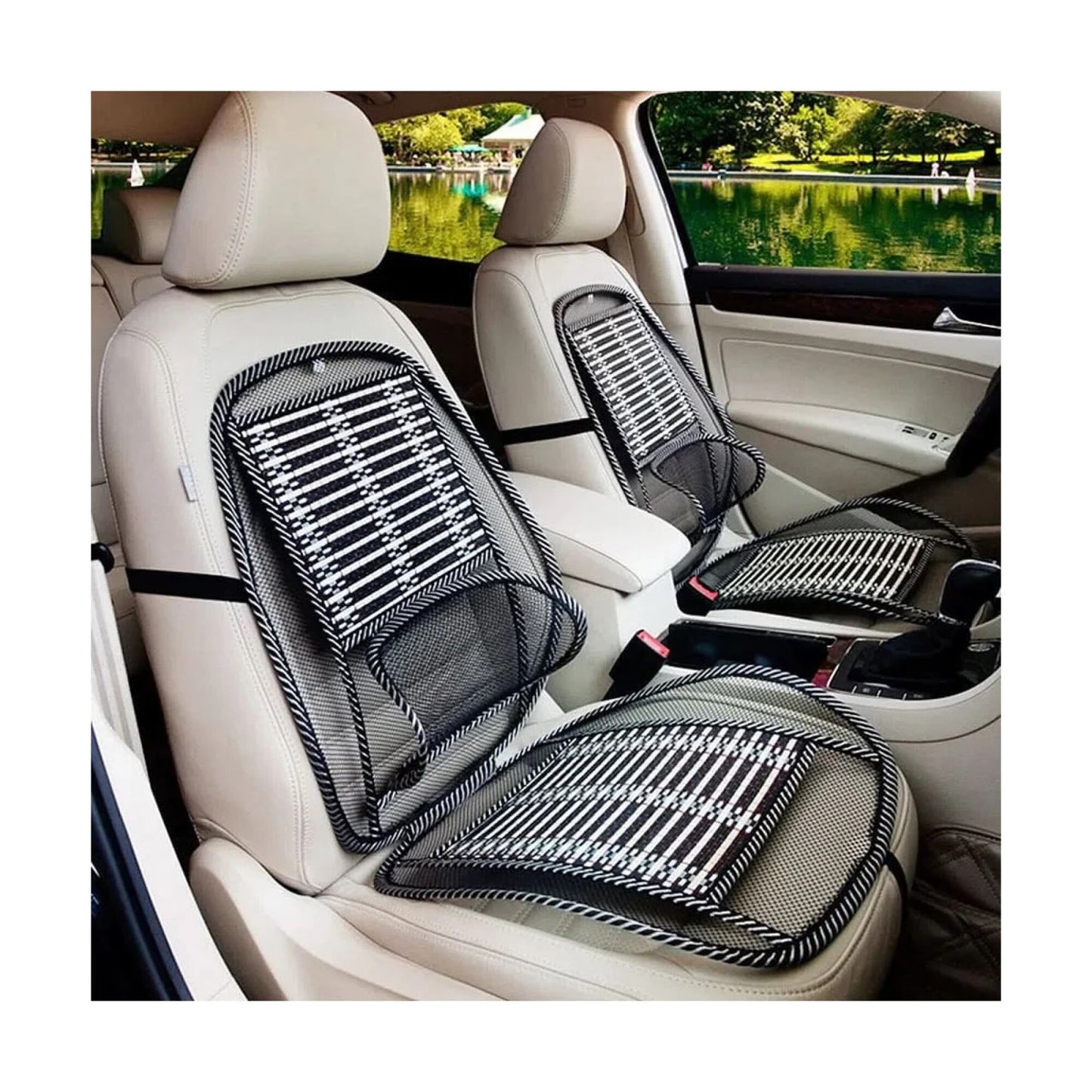 Respaldo Ergonómico de Bambú para Coche