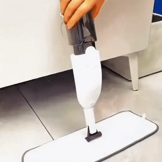 Mopa Para Piso Giratoria Spray De Limpieza Trapeador Aurora Blanco