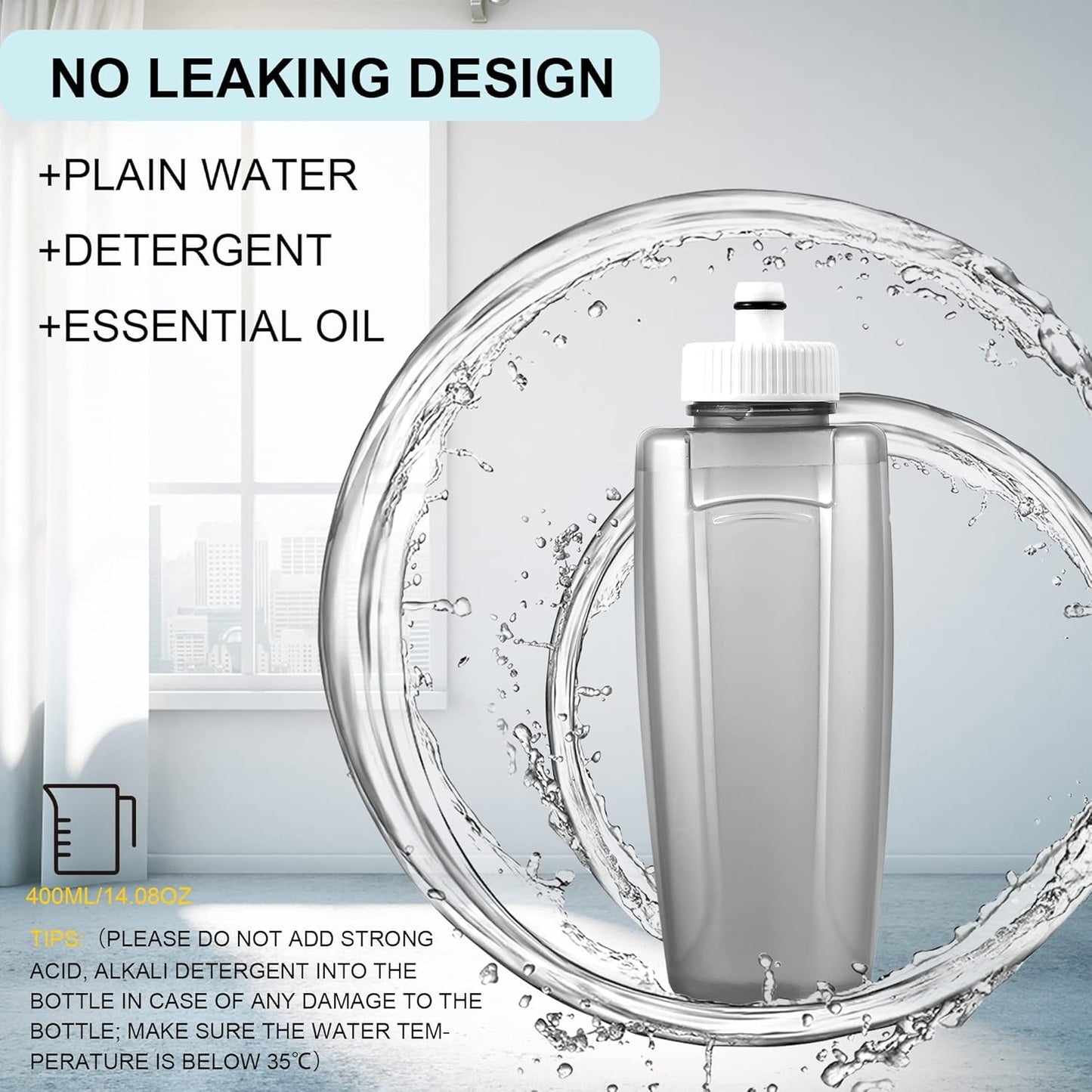 Mopa Para Piso Giratoria Spray De Limpieza Trapeador Aurora Blanco