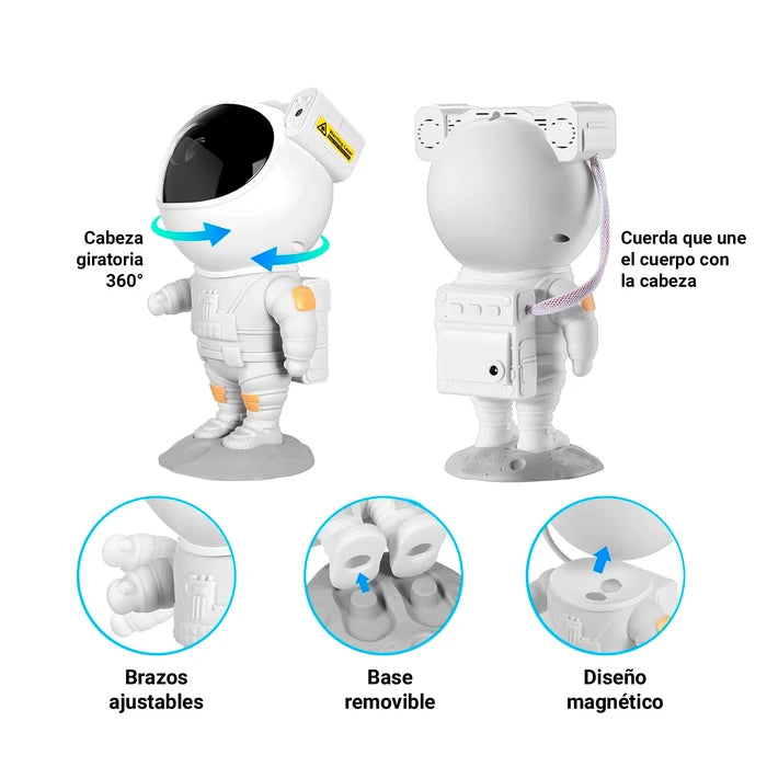 Astronauta Proyector de Estrellas con Control remoto