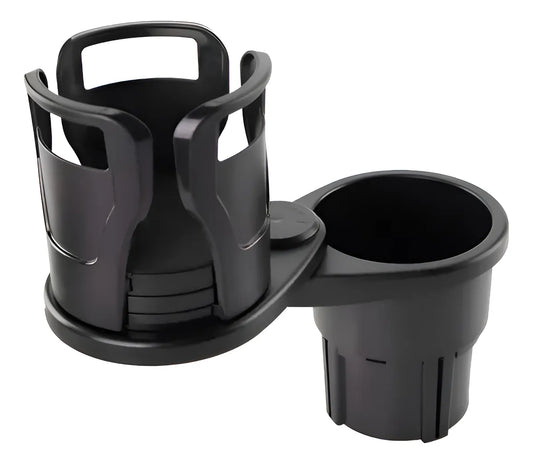 Soporte Porta Vaso Doble Para Auto Coche Universal Calidad Negro