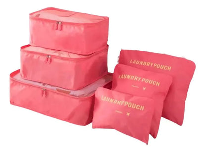 Set Organizador De Valija Para Viajes Impermeable X6 Piezas