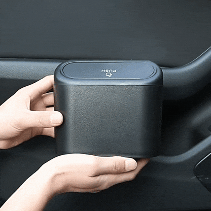 Basurero para Puerta de Auto con Tapa Retráctil