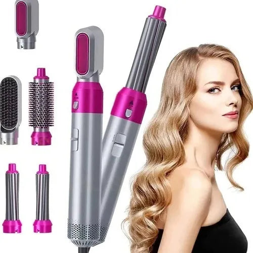 Modelador Secador Cepillo Alisador Rizador Anti Frizz 5 En 1 