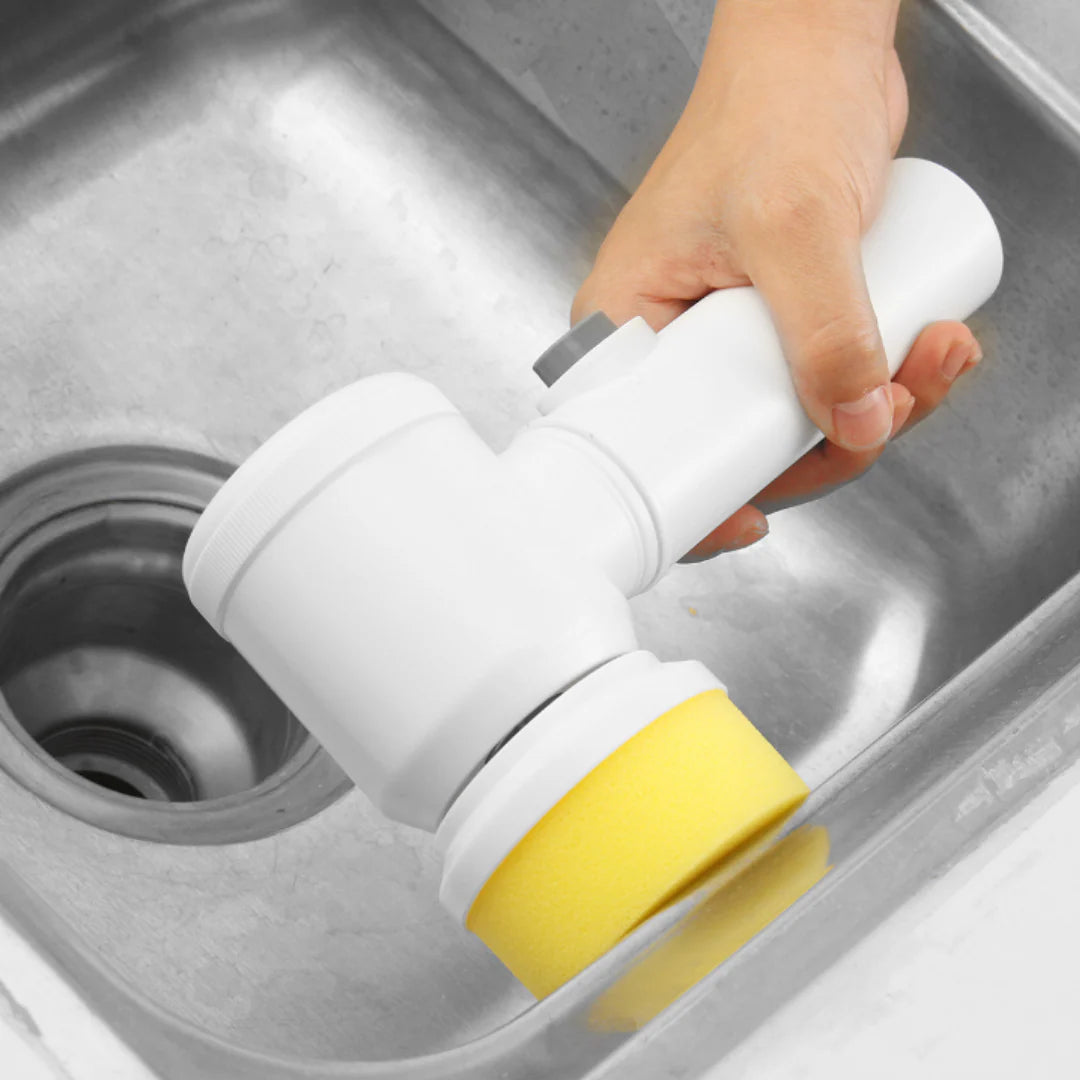Cepillo Giratorio Limpieza Inalámbrico Baño Hongos 3 En 1