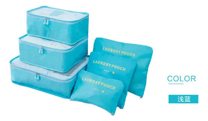 Set Organizador De Valija Para Viajes Impermeable X6 Piezas