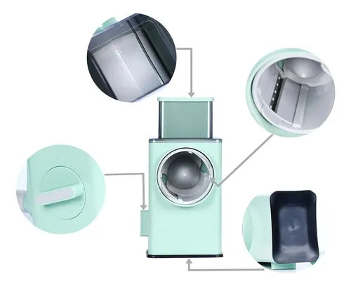 Rallador De Verduras Queso Multifuncional Cortador Calidad