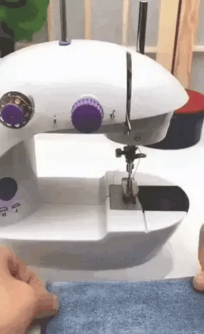 Mini Máquina de Coser Portátil con Pedal, Luz y Cortador de Hilo