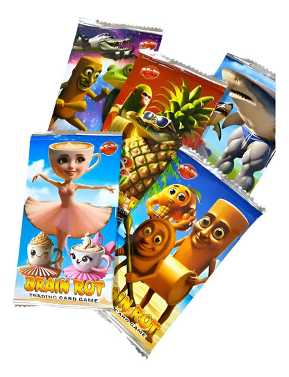Caja De 36 Sobres De 8 Cartas Coleccionables Brainrot Brainrot