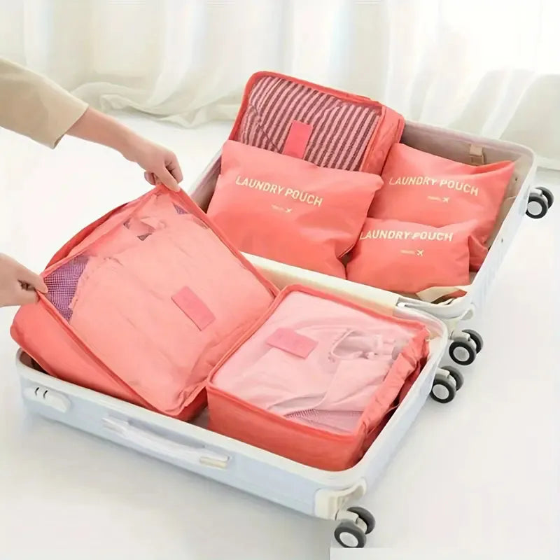 Set Organizador De Valija Para Viajes Impermeable X6 Piezas