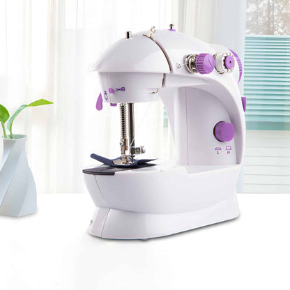 Mini Máquina de Coser Portátil con Pedal, Luz y Cortador de Hilo