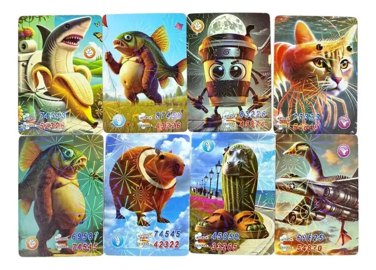 Caja De 36 Sobres De 8 Cartas Coleccionables Brainrot Brainrot