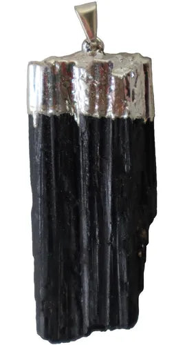 Dije Turmalina Negra 3 a 4cm Electroplating