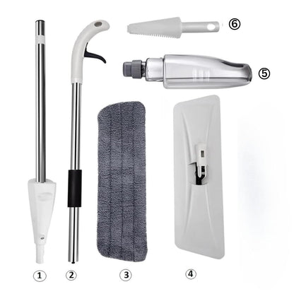 Mopa Para Piso Giratoria Spray De Limpieza Trapeador Aurora Blanco