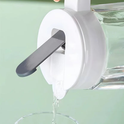 Set de Jarra con 4 Vasos de Vidrio Resistente, Funcional y Duradero