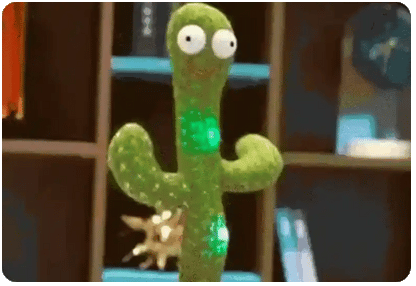 Juguete Didáctico Cactus Bailarín con Luces y Sonido