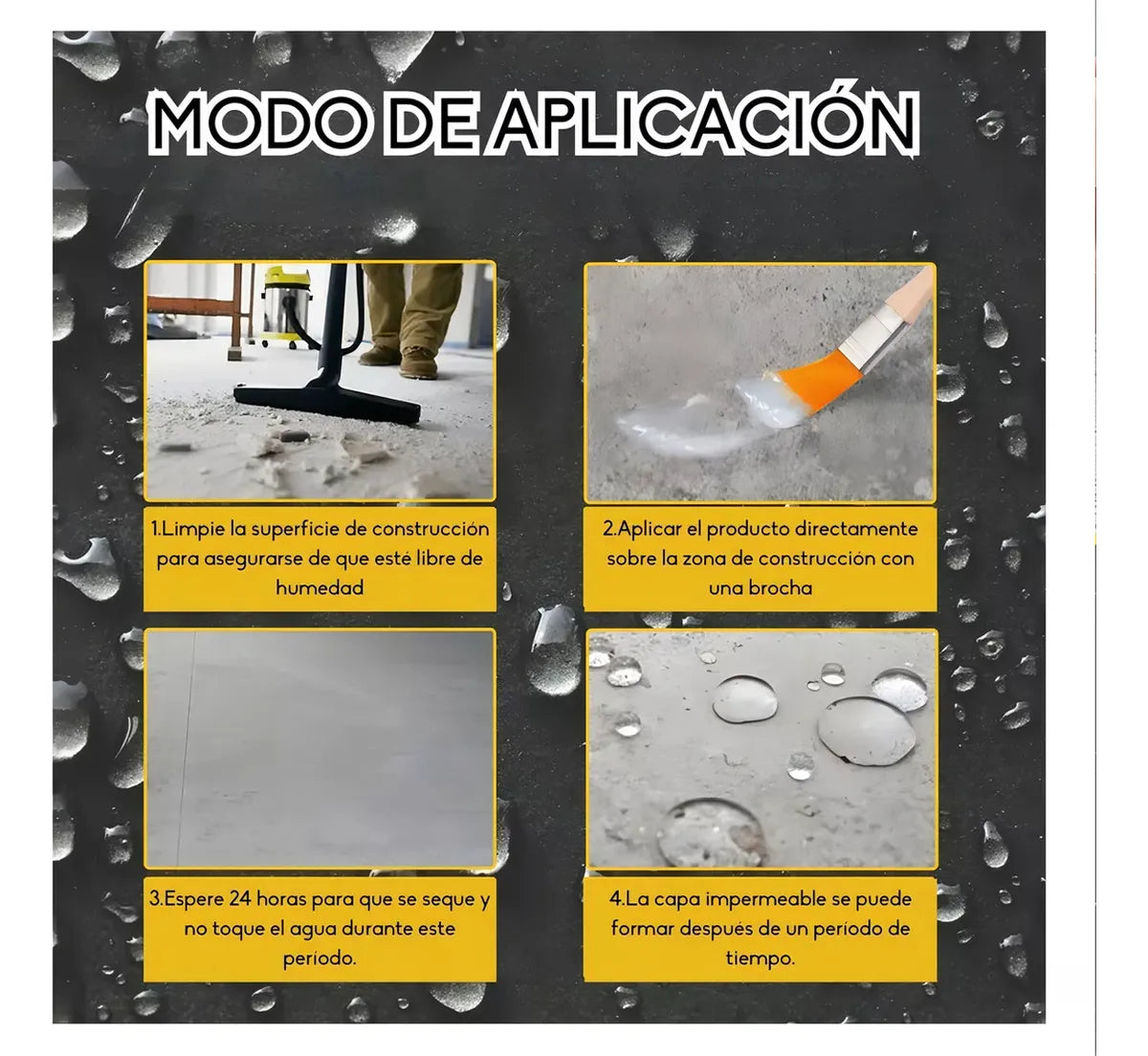 Pack x 3 Selladores Impermeables Paredes Pisos Cerámicas Anti Agua