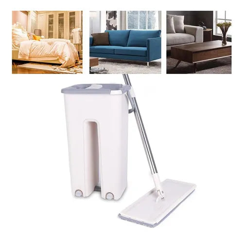 Balde Mopa Con Cubo Fregona Doble Plana Escurridor Alta Calidad Premium