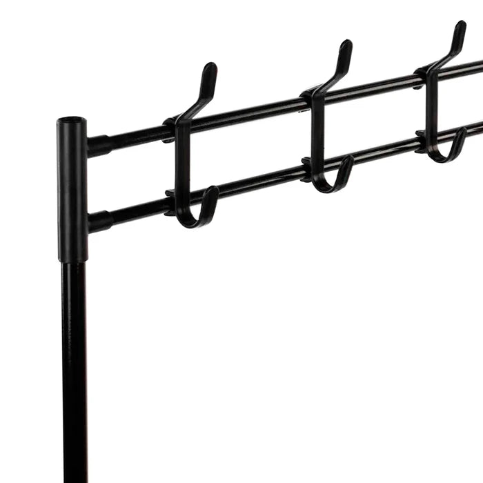 Perchero y Zapatero Metálico DecoTeam con 4 Niveles y 8 Ganchos Removibles, 80 x 30 x 154cm