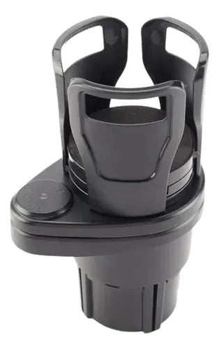 Soporte Porta Vaso Doble Para Auto Coche Universal Calidad Negro