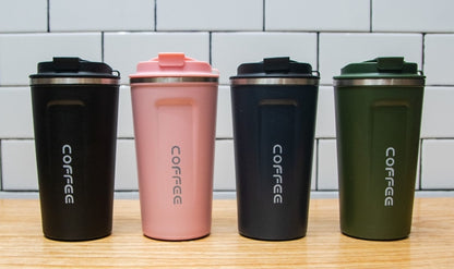 Vaso Termico Mug Coffee 510ml Verde Azul Rosado y Negro