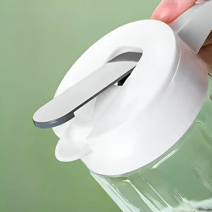 Set de Jarra con 4 Vasos de Vidrio Resistente, Funcional y Duradero