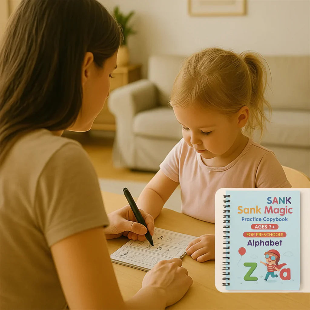 Set de 4 Libros Didacticos de Escritura Reutilizable