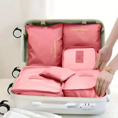 Set Organizador De Valija Para Viajes Impermeable X6 Piezas