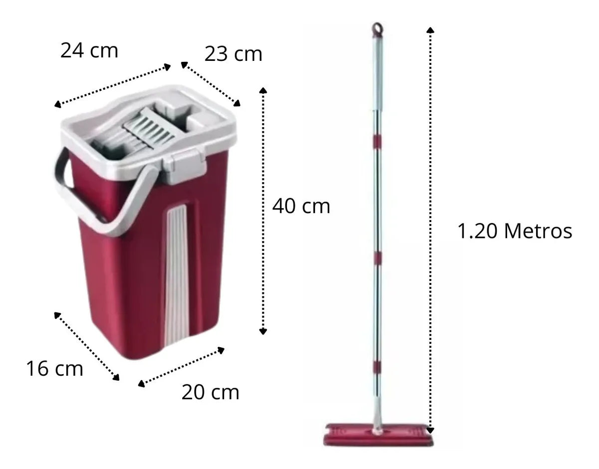 Fregona Mágica 360° Con Escurridor Automático