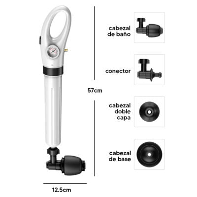 Destapador de Baño con Aire Comprimido 56CM