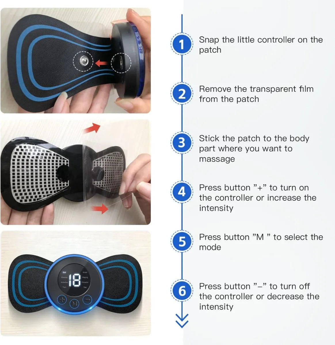 Masajeador Eléctrico Portátil Para Cuello